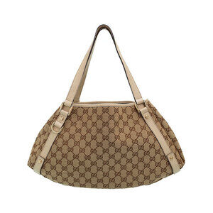 Gucci Beige Guccissima Leather Abbey Tote Bag Tan Brown